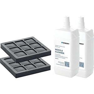 Geberit AquaClean lot de deux 240626001 pour systèmes complets WC , filtre à charbon actif et nettoyeur de buse