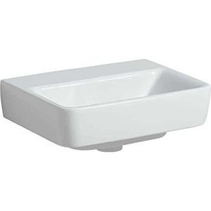 Geberit Renova Plan Cloakroom basin 501627008 45x34cm, without tap hole, without overflow, white KeraTect