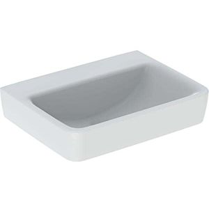 Geberit Renova Plan Cloakroom basin 501631008 50x38cm, without tap hole, without overflow, white KeraTect