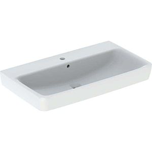 Geberit Renova Plan washbasin 501698001 85x48cm, central tap hole, with overflow, white