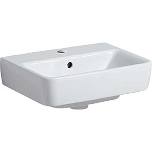 Geberit Renova Plan washbasin 501718008 45x36cm, central tap hole, with overflow, white KeraTect