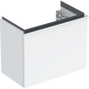 Geberit iCon Cloakroom basin 502302012 52x41.5x30.7cm, 2000 drawer, white high-gloss finish, bright chrome-plated handle