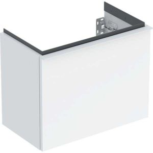 Geberit iCon Cloakroom basin 502302011 52x41.5x30.7cm, 2000 drawer, high-gloss white, matt white handle