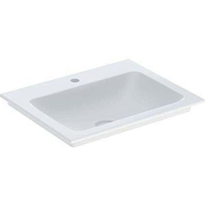 Geberit One washbasin 505010011 60 cm, center tap hole, without overflow, white KeraTect