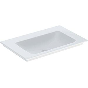 Geberit One furniture washbasin 505011012 75 cm, without tap hole and overflow, white KeraTect