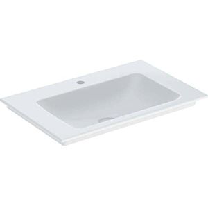 Geberit One washbasin 505010012 75 cm, center tap hole, without overflow, white KeraTect