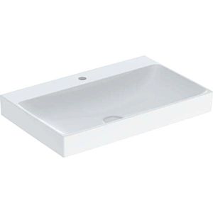 Geberit One washbasin 505020012 75 cm, center tap hole, without overflow, white KeraTect