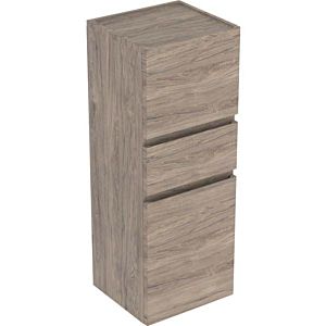 Geberit Renova Plan Hochschrank 501922JR1 39x105x36cm, 2 Türen, 1 Schublade, nussbaum, Folie strukturiert