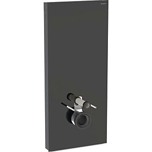 Geberit Monolith Wand-WC-Modul 131231SJ6 Bauhöhe 114cm, Front Glas schwarz, Seite aluminium schwarzchrom