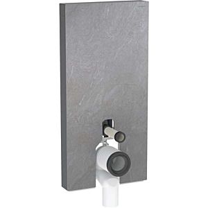 Geberit Monolith Stand-WC-Modul 131003005 Bauhöhe 101cm, Front schieferoptik, Seite aluminium schwarzchrom