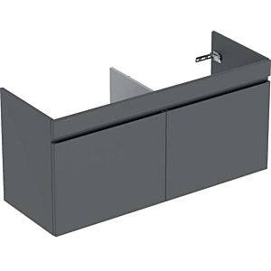 Geberit Renova Plan double vasque 501912JK1 122,6x60,6x44, 6cm, 801 tiroirs, lave, laqué mat