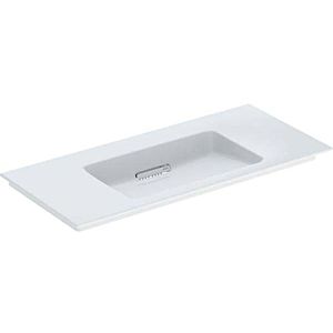 Geberit One furniture washbasin 505014001 105 cm, without tap hole and overflow, white KeraTect/cover white