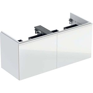 Keramag Acanto Waschtischunterschrank 500613012 119x53,5x47,6cm, Glas weiß - weiß hochglanz