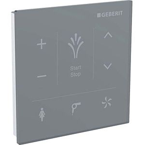 Geberit AquaClean wall control panel 147038SJ1 for surface mounting, surface glass/color black