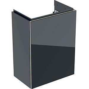 Keramag Acanto Waschtischunterschrank 500607161 39,6x53,4x24,6 cm, Glas schwarz - schwarz matt