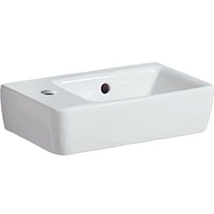 Keramag Waschtisch Renova Comprimo 276240600 weiss, KeraTect, 40 x 25 cm, mit Hahnloch links