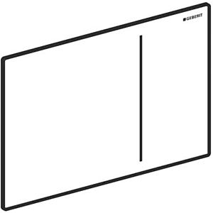 Geberit BetPl. Sigma70, für 2-Mengen-Sp. 242813SJ1 Glas schwarz ET