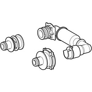 Geberit water section for integrated 243325001 urinal control, self-sufficient