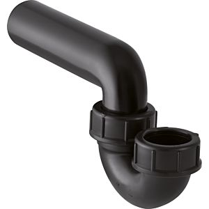 Geberit pipe bend odor trap 152043161 DN 50/56, vertical inlet, horizontal outlet, PE-HD, black