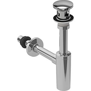 Geberit washbasin drain 151021211 with siphon, external valve plug with pressure actuation, high-gloss chrome-plated