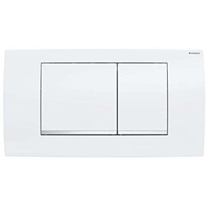 Geberit Twinline30 Betätigungsplatte 115899KJ1 Platte weiss, Designstreifen hochglanz verchromt