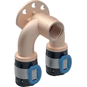 Geberit FlowFit double connection elbow 620830001 DN 12/15/12, Ø 16/16 mm, Rp 2000 / 2, 90 degrees