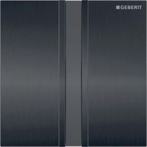 Geberit Infrarot-Urinal-Steuerung Typ 50  116036QD1 mit elektronischer Spülauslösung, Batteriebetrieb, gebürstet / schwarzchrom