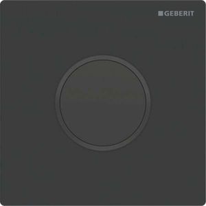 Geberit infrared urinal control 116025161 mains operation, cover plate, die-cast zinc, plate black matt, ring black