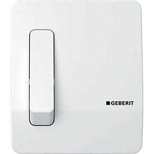 Geberit manual release, pneumatic 115558111 for urinal cover plate. white alpine