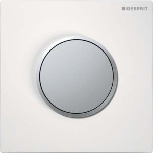 Geberit Hytouch Sigma 10 Urinalsteuerung 116015KL1 pneumatisch, weiß/mattverchromt