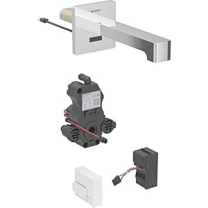 Geberit Brenta Infrarot-Waschtischarmatur 116271211 Wandmontage, Netzbetrieb, UP-Funktionsbox, hochglanz-verchromt, ohne Mischer, 17cm