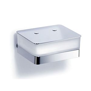 Giese WC -Uno wet paper container 3177102 chrome, satinised critical glass