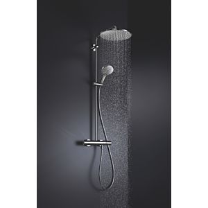 Grohe Rainshower système de douche 26647000 de chrome, avec thermostat AP, bras de douche émerillons 45cm