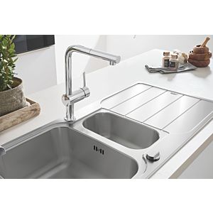 Grohe Minta Touch Electronic sink mixer with L Spout and pull-out mousseur