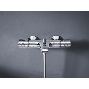 Grohe Grohtherm 800 tub fitting 34567000 surface-mounted, chrome, intrinsically safe