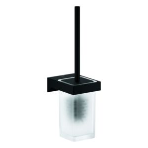 Grohe Selection Cube WC-Bürstengarnitur 102277KF00 Glas, Wandmontage, verdeckte Befestigung, phantom black