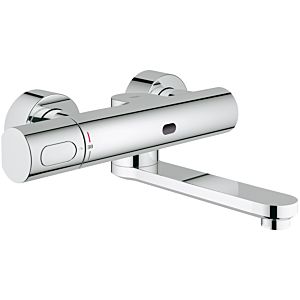 Grohe Eurosmart CE infrared washstand wall fitting 36333000 projection 255 mm, chrome, battery 6 V, with thermostat