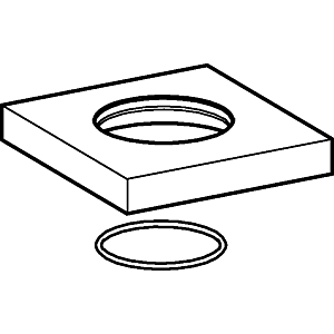 Hansa Rosette 75 x 75 mm komplett 59913879