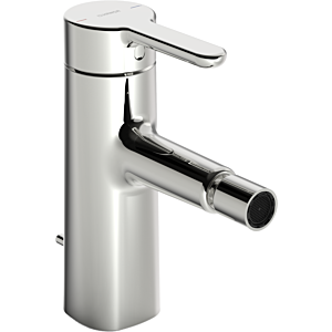 Hansa Hansadesigno Bidet-Einhebelmischer 51733283 chrom, mit Ablaufgarnitur, Ausladung 117 mm