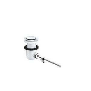 hansgrohe drain valve 94139700 for wash basin mixer and bidet mixer, DN32, matt white