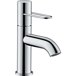 hansgrohe Axor Uno wash basin mixer 38021330 projection 111mm, with loop handle, non-closable waste set, polished black chrome