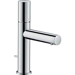 hansgrohe Axor Uno Waschtischarmatur 45001800 Ausladung 123mm, mit Zerogriff, Zugstangen-Ablaufgarnitur, Edelstahl-Optik