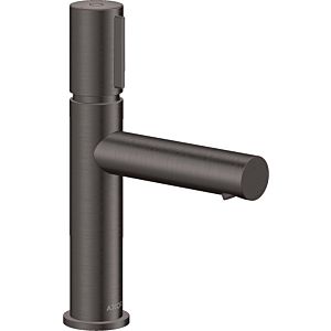 hansgrohe Axor Uno Waschtischarmatur 45012340 Ausladung 123mm, unverschließbare Ablaufgarnitur, brushed black chrome