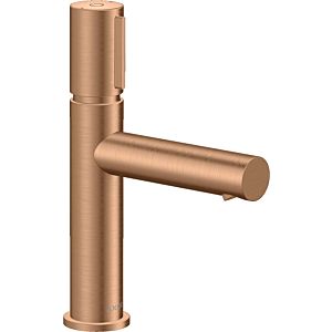 hansgrohe Axor Uno Waschtischarmatur 45012140 Ausladung 123mm, unverschließbare Ablaufgarnitur, brushed bronze