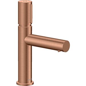 hansgrohe Axor Uno Waschtischarmatur 45012310 Ausladung 123mm, unverschließbare Ablaufgarnitur, brushed red gold