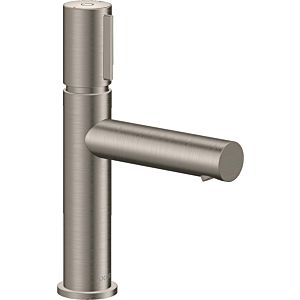 hansgrohe Axor Uno Waschtischarmatur 45012800 Ausladung 123mm, unverschließbare Ablaufgarnitur, Edelstahl-Optik