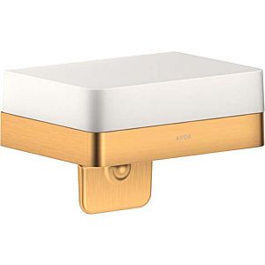 hansgrohe Axor Lotionspender 42819250 mit Ablage, Glas, brushed gold optic