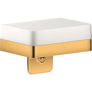 hansgrohe Axor Lotionspender 42819990 mit Ablage, Glas, polished gold optic