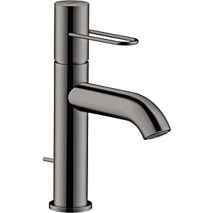 hansgrohe Axor Uno wash basin mixer 38023330 projection 127mm, with loop handle, pop-up waste set, polished black chrome