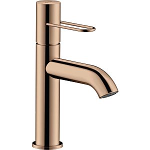 hansgrohe Axor Uno Waschtischarmatur 38026300 Ausladung 127mm, mit Bügelgriff, unverschließbare Ablaufgarnitur, polished red gold